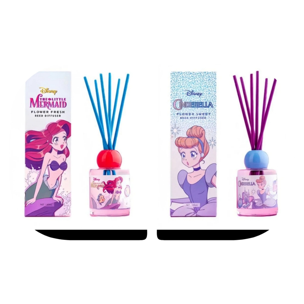 set of 2 diffusers for girls mermaid & Cinderella